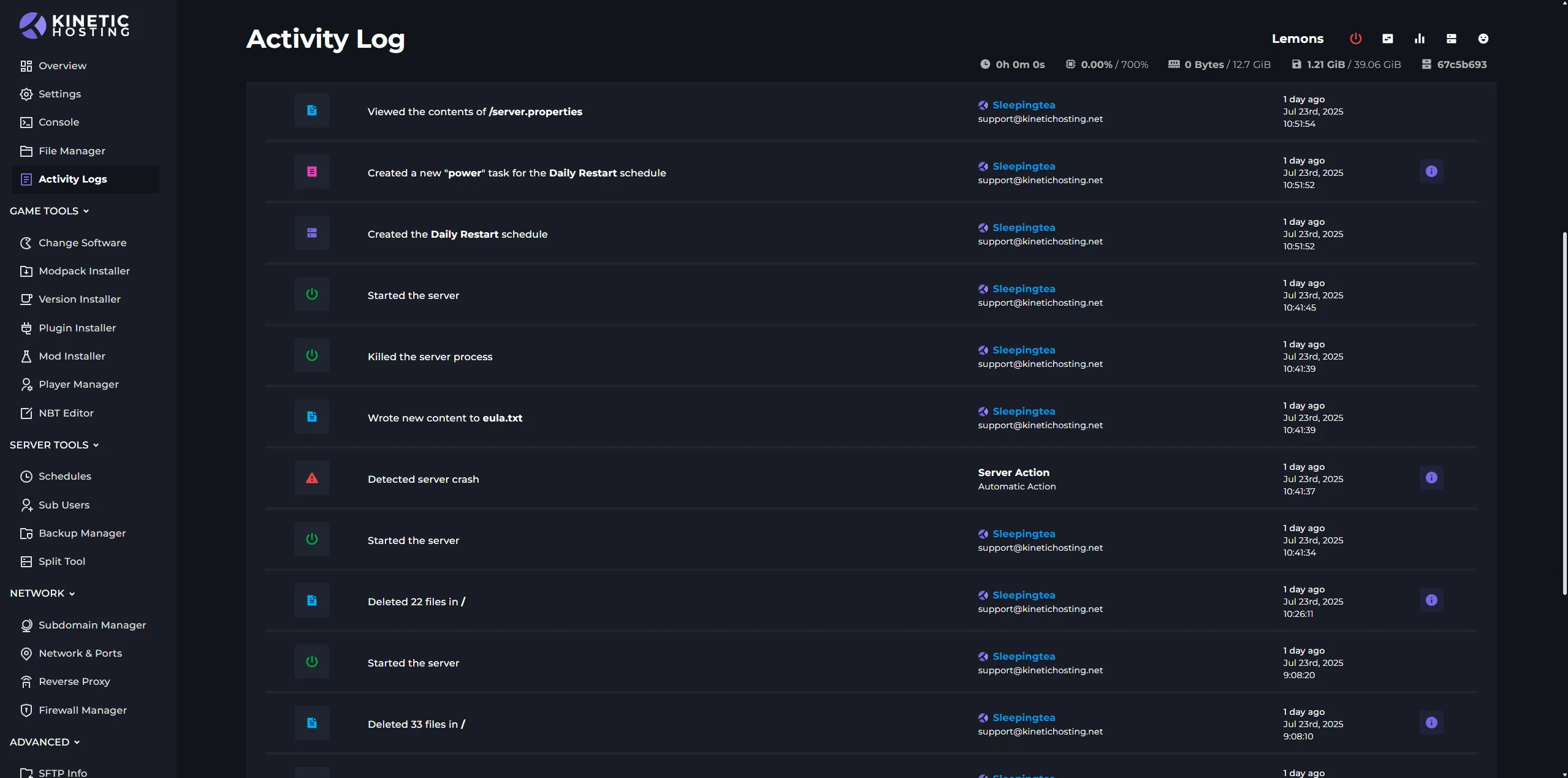Crash Warning Placeholder